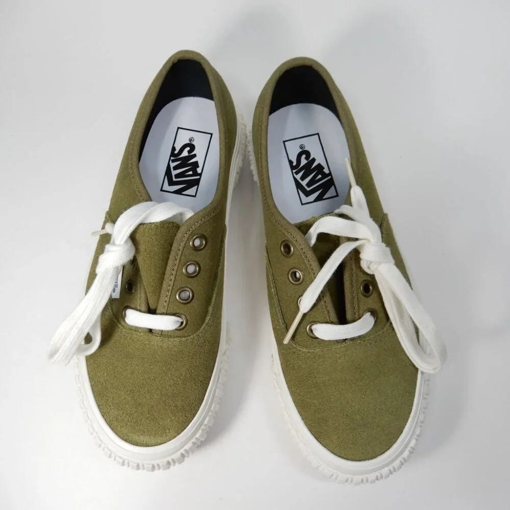 VANS Authentic 44 Lug DX Anaheim Shoes Skate Sneaker Size 6 Olive Green NEW - Picture 7 of 10